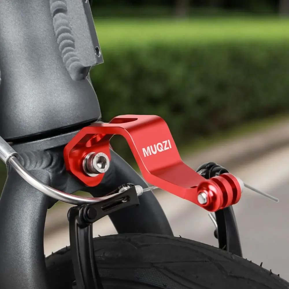 Supporto per Luce Anteriore Bici in Lega di Alluminio Durevole Nero Rosso Oro Argento, Supporto Regolabile per Faro Bici