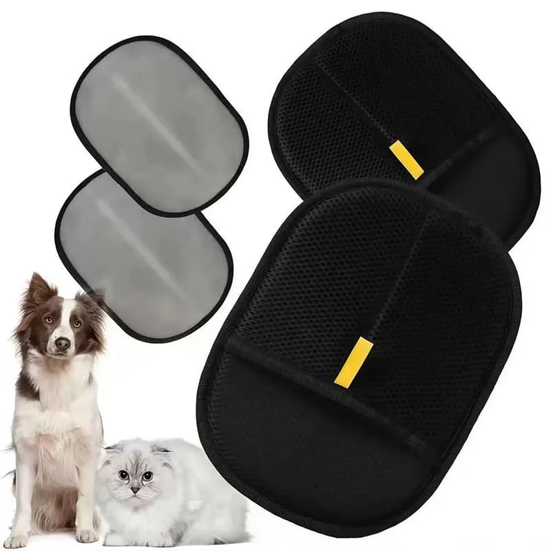 Pet Grooming Hair Remover Glove Brush, Suitable for Dogs, Cats & Rabbits, Removes Loose Pet Fur from Clothes and Sofas