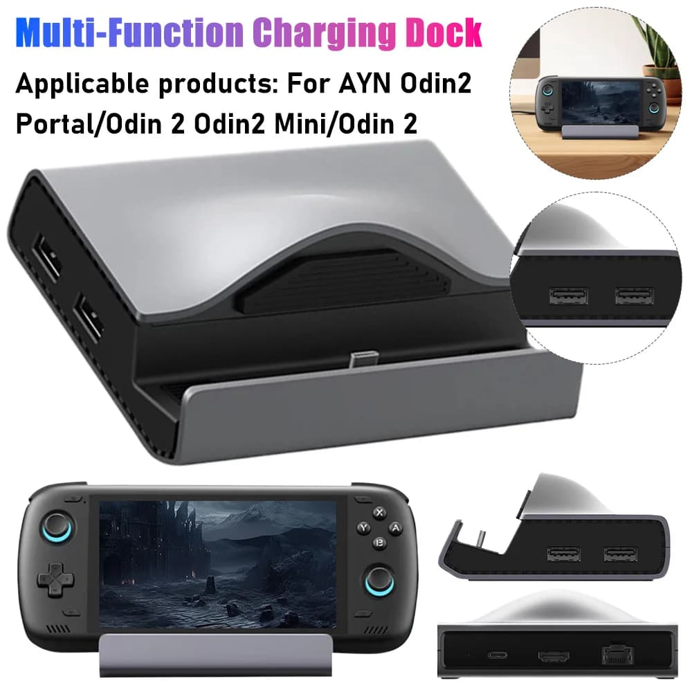 Docking Station per Gaming con Memoria Espandibile SSD, Slot PCIe NVMe, Base di Ricarica per Console Ayn Odin 2 Portal/Odin 2/Odin 2 Mini