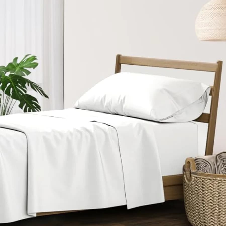 Set di Lenzuola XOOX in 100% Cotone - Lenzuola a 500 Fili, Extra Morbide, Tessuto Satinato, Rinfrescanti, con Tasche Profonde per Letto Matrimoniale