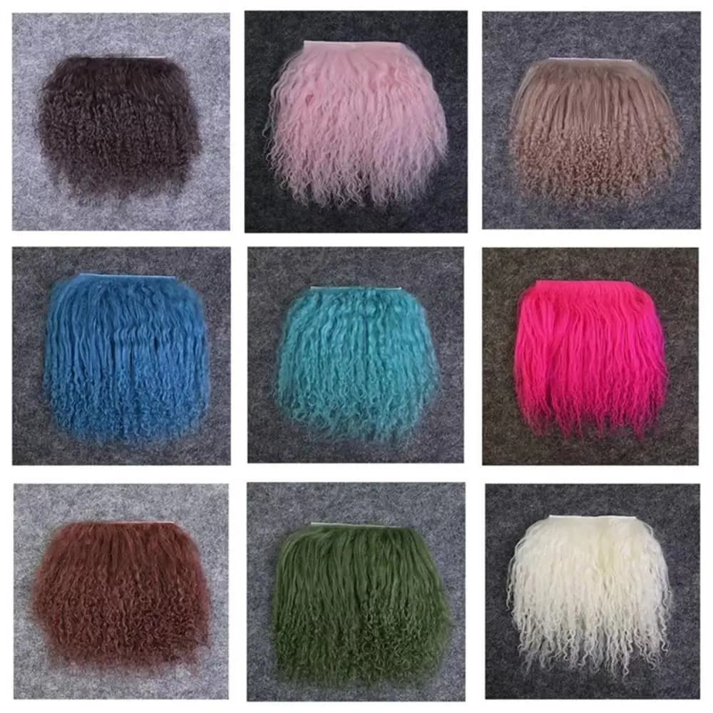 Capelli finti BJD fila di capelli capelli sintesi grezza parrucca fatta a mano gancio BJD trame di capelli capelli fai da te trame di capelli BJD bambole di capelli fai da te accessori