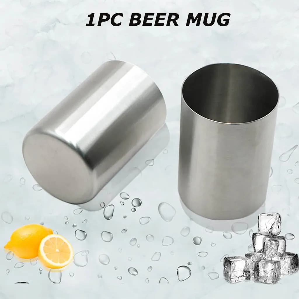 Tazza multiuso a bocca dritta da 300 ml Tazza da birra in acciaio inossidabile Tazza da sake Tazza da picnic portatile da campeggio all'aperto Tavolo da cucina