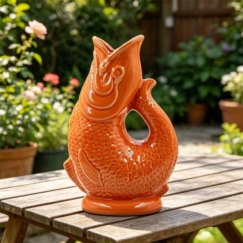 Personalized Ceramic Decorations Accessories Fish Shaped Wine Mug Creative Cocktail Cup Hawaii Ceramic Tiki Mug Halloween Gift