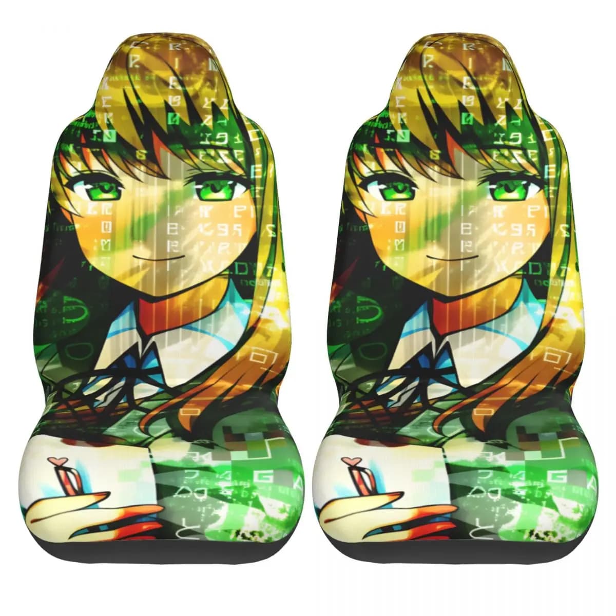 Car Seat Covers DDLC in Elastic Polyester, Two-piece Cheap Truck Set