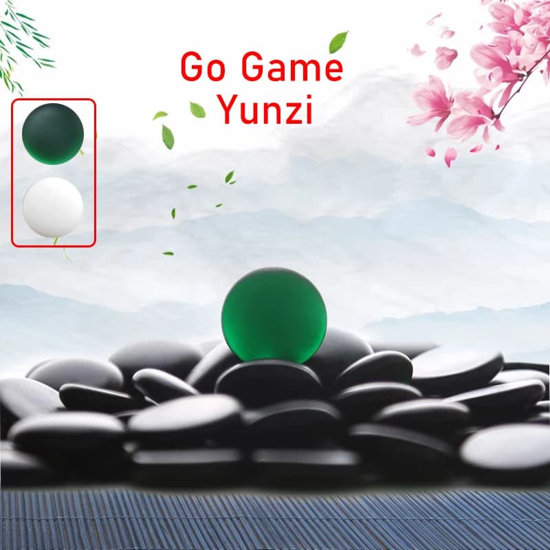 Go Game Set di scacchi, Yunzi A/B/C/D, Gioco da tavolo cinese Weiqi, Gioco di scacchi con pezzi di scacchi D2.2cm, Vecchio gioco cinese di Go