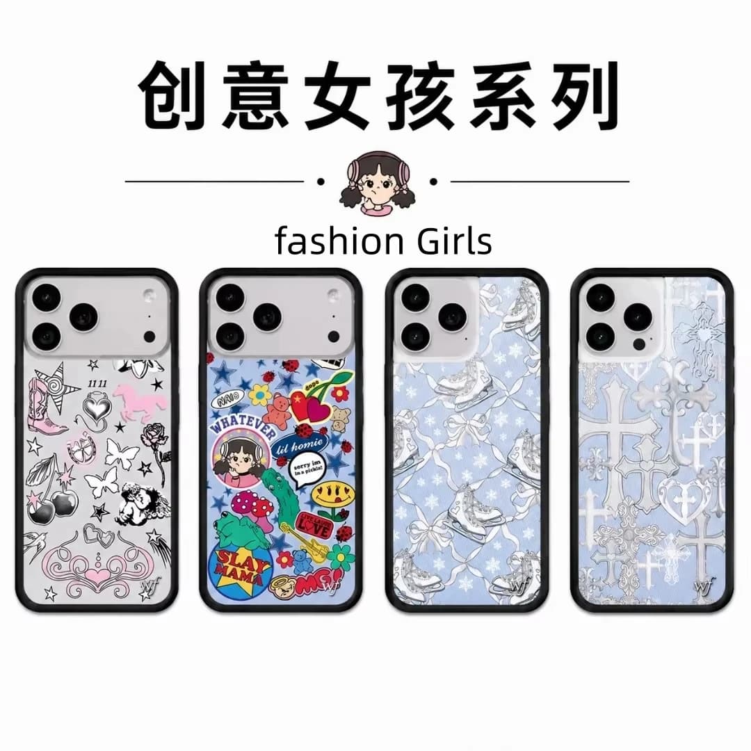 Wildflower Ins Cute Girls Phone Case For iPhone 11 12 13 14 15 16 17 18 Pro Max Plus Air Wf Cross Ice Skates Swimsuit Cover