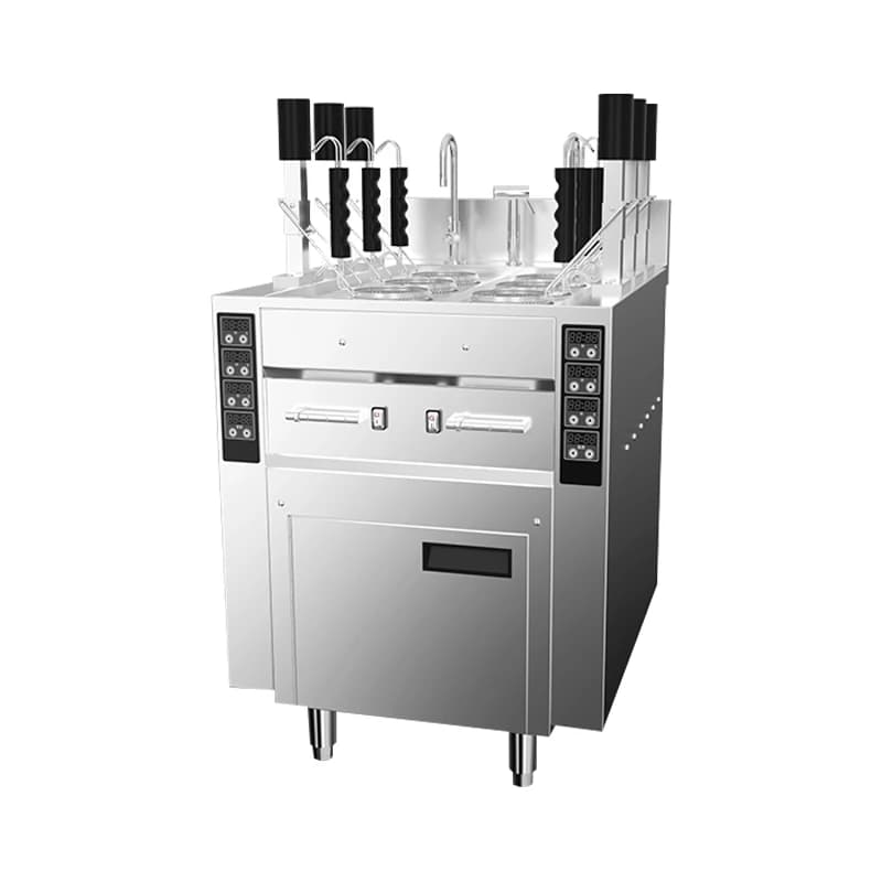 Restaurant Noodle Boiler Three Six Baskets Pasta Cooker Electric Heating Boiler Pasta Boiler 3/6/9 Holes Noodle Cooking Machine