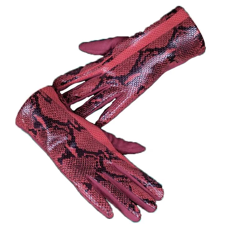 Guanto da guida in cotone con fiocco in peluche da polso da donna guanto da guida in Cashmere invernale addensato con dita intere Sport ciclismo guanto caldo H84