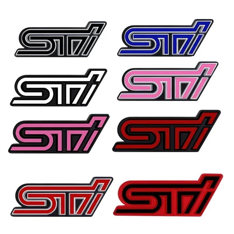 3D Metallo per Subaru STI Emblema Legacy Impreza XV BRZ Forester WRX Ascent Levorg Auto Griglia Anteriore Logo Distintivo Adesivo Decorazione
