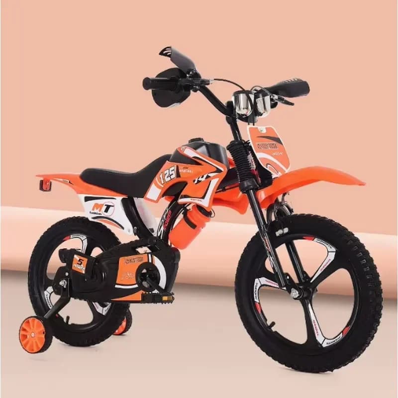 for Moto Children 12 Inch 16 Inch Baby Bicycle For 3 Year Old Kids Steel Fork Material Brake Line Factory Wholesale Stroller
