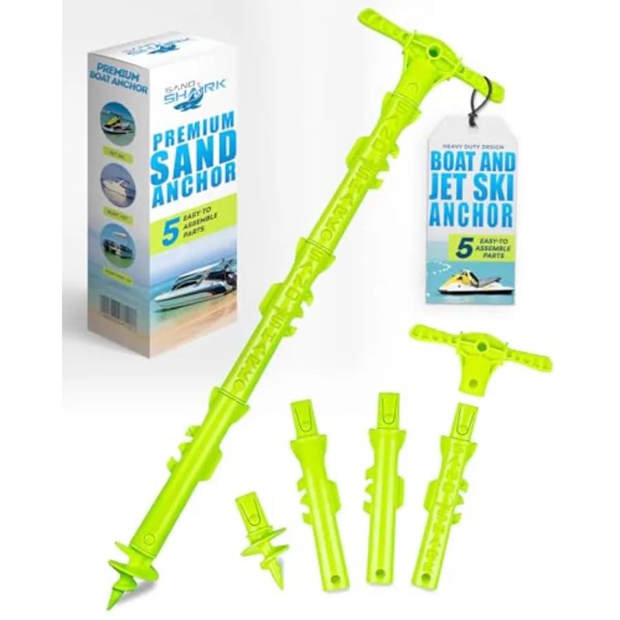 Nuova Ancora per Barche e Moto d'Acqua SandShark Ancora per Acque Basse per Barche e Moto d'Acqua Kit Ancoraggio a Sabbia per Barche e Kayak