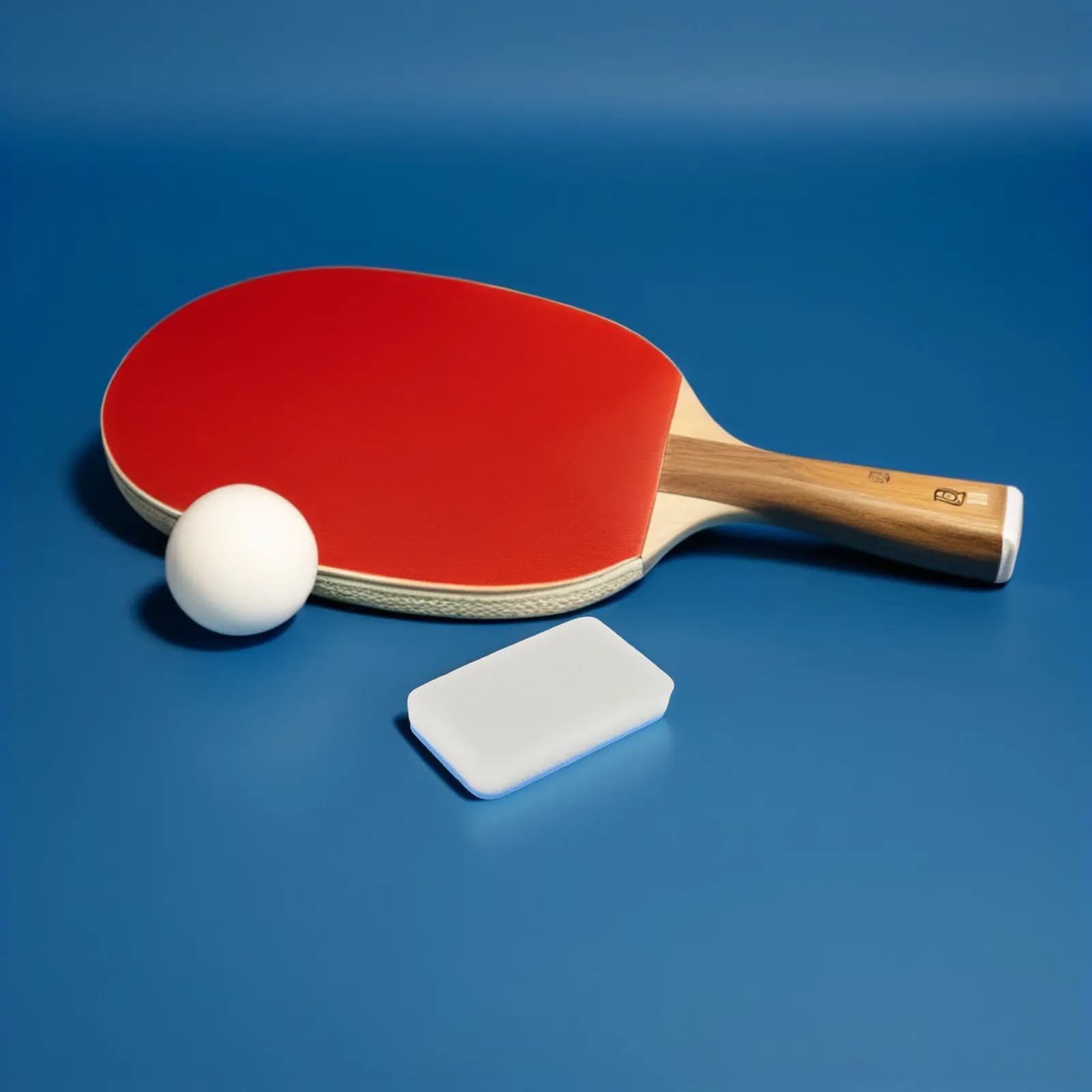 Kit di Pulizia per Racchette da Ping Pong, 4 Pezzi, Spugna in EVA per Rimuovere Sudore e Sporco, Prolunga la Durata, Portatile per Allenamento