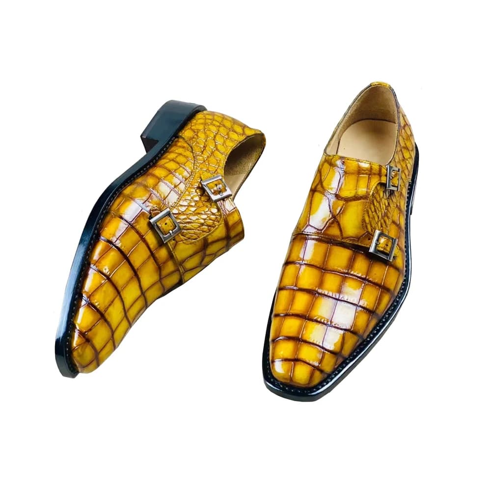 yingshang nuovi uomini di arrivo scarpe formali scarpe di coccodrillo maschili colore pennello giallo