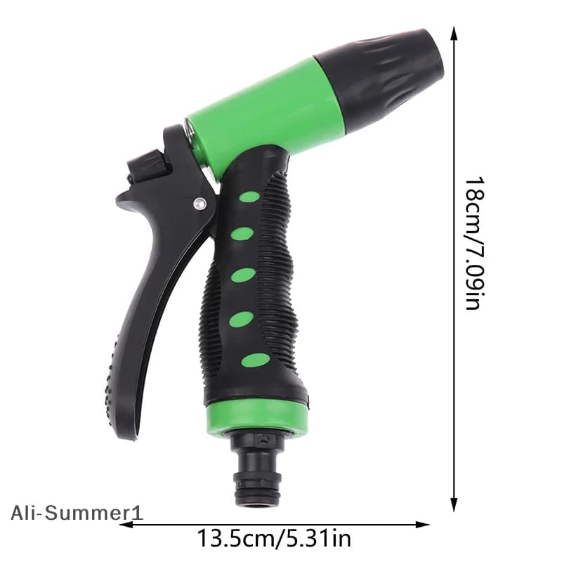 【E】Irrigatore in plastica regolabile Irrigazione Strumenti di irrigazione Giardino domestico Autolavaggio ad alta pressione Ugello per tubo flessibile con testa spruzzatore pulito