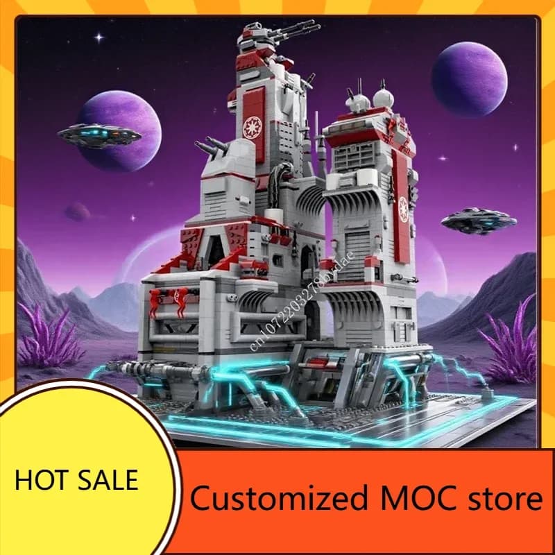 2995PCS Republic Base Space War Militare MOC Speeder Bikes Holiday Puzzle Architettura Compleanno Assemblaggio Giocattolo Regalo di Natale