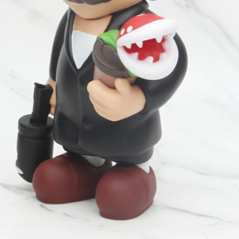 Action Figure di Mario Cosplay Leon da 22cm, Divertenti Statuette Anime, Modellini Decorativi per Soggiorno, Giocattoli per Bambini, Decorazioni da Scrivania