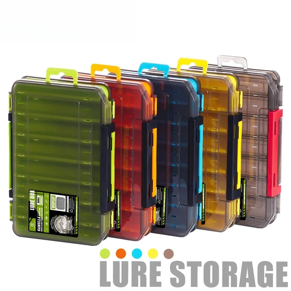SAMOLLA Double Side Compact Tool Box - Efficient organization for fishing with durable and versatile organizer for baits, hooks and live baits