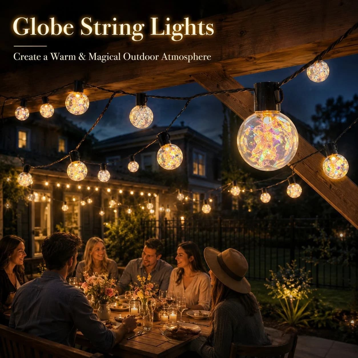 LED Christmas String Light Battery Powered Xmas Fairy Lights Waterproof for Garden Home Party Decoration