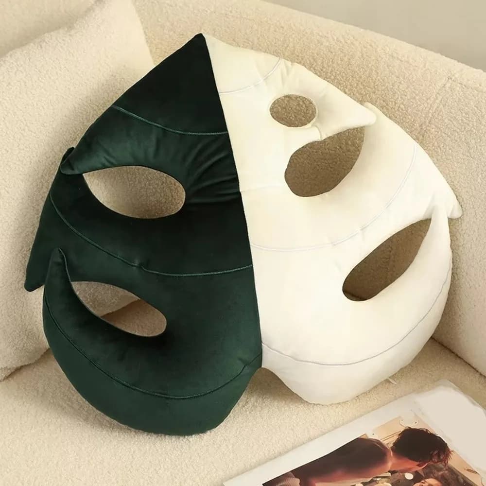 New Cartoon Creative Leaf Green Plant Leaf Back Cushion Adult Pillow Cushion Home Indoor Decor Seat Pad