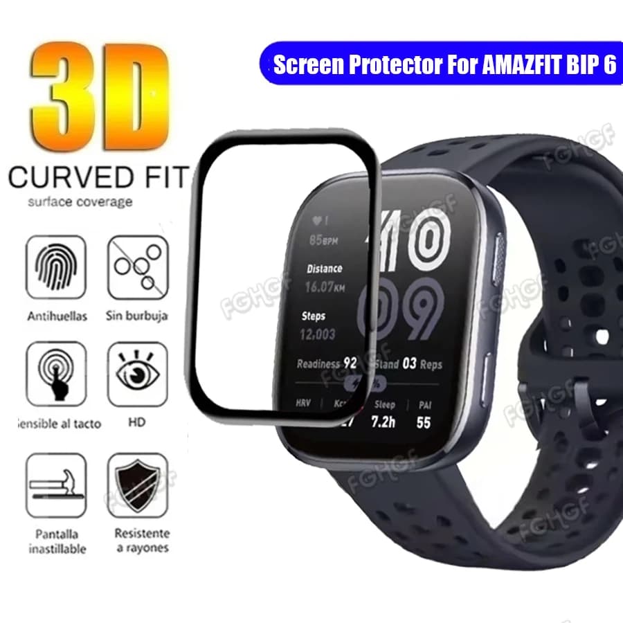 Per Amazfit Bip 6 Protezione Dello Schermo Copertura Completa Anti-graffio 3D Pellicola Protettiva Per Huami Amazfit Bip 6 Accessori Non di Vetro