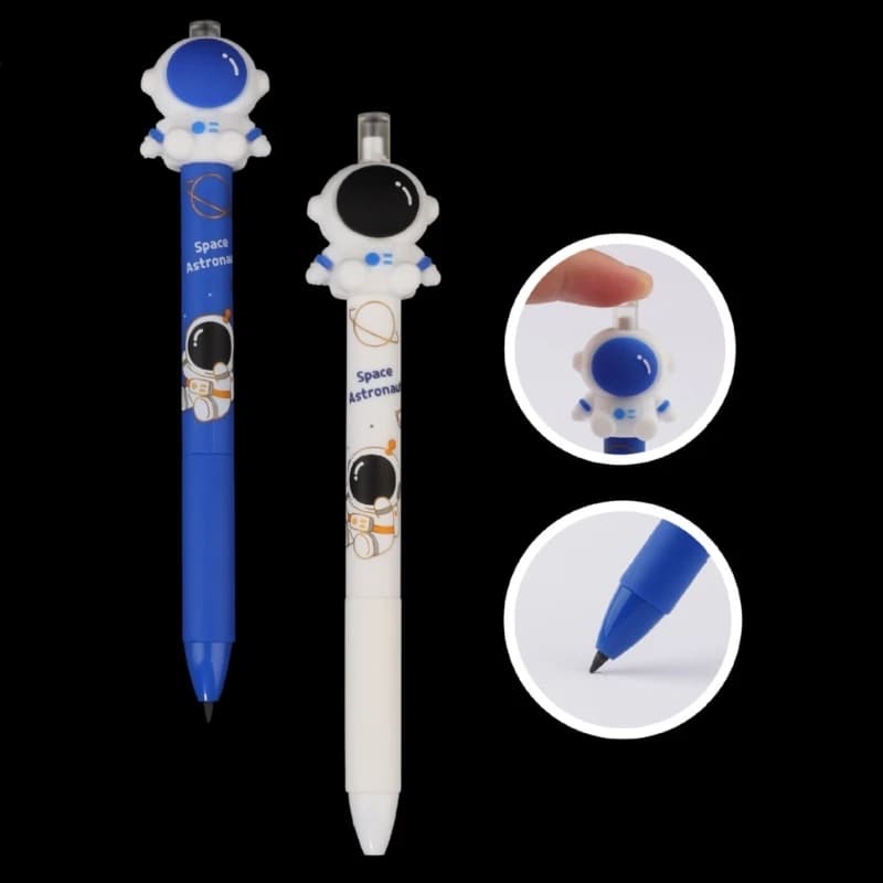 24Pcs Cartoon Everlasting Pen Retractable Inkless Pen No Sharpening Sketch Pencil for Kid Student Writing Drawing 896C