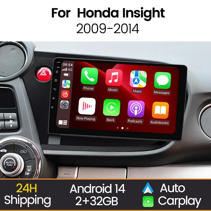 MEKEDE 2Din Schermo Android Autoradio Con Bluetooth Per Honda Insight 2 2009-2014 Wireless Carplay Auto Lettore Multimediale Per Auto
