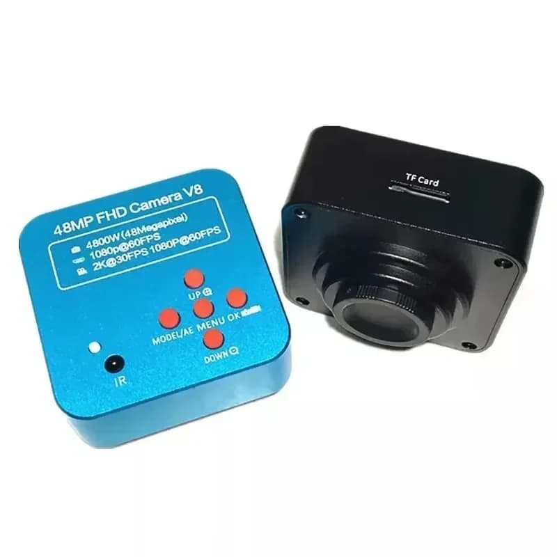 Microscopio digitale industriale USB HD da 48MP con videocamera CCD per ispezioni scolastiche, ricerca e istruzione
