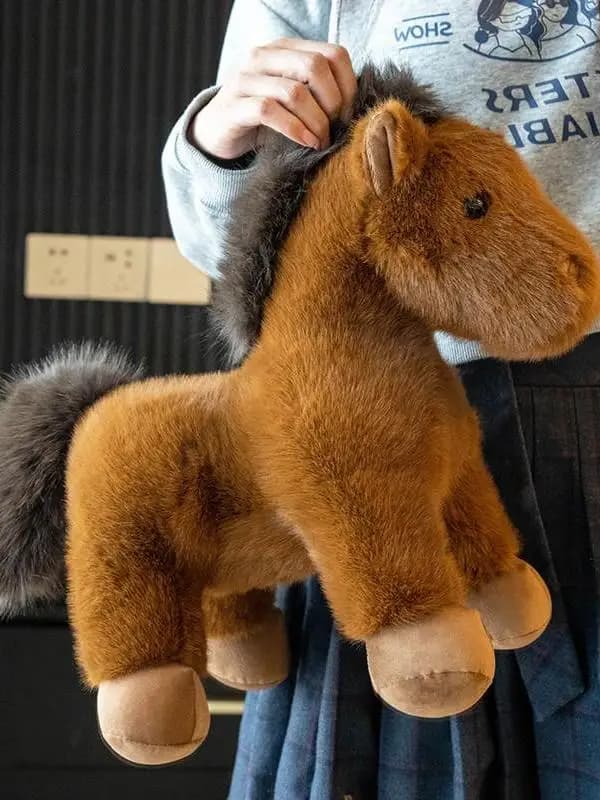 Bambola di Peluche a Tema Animali Selvatici, Simpatica Piccola Bambola in Tessuto, Regalo per Ragazze, Statuetta Realistica, Giocattolo Morbido Imbottito