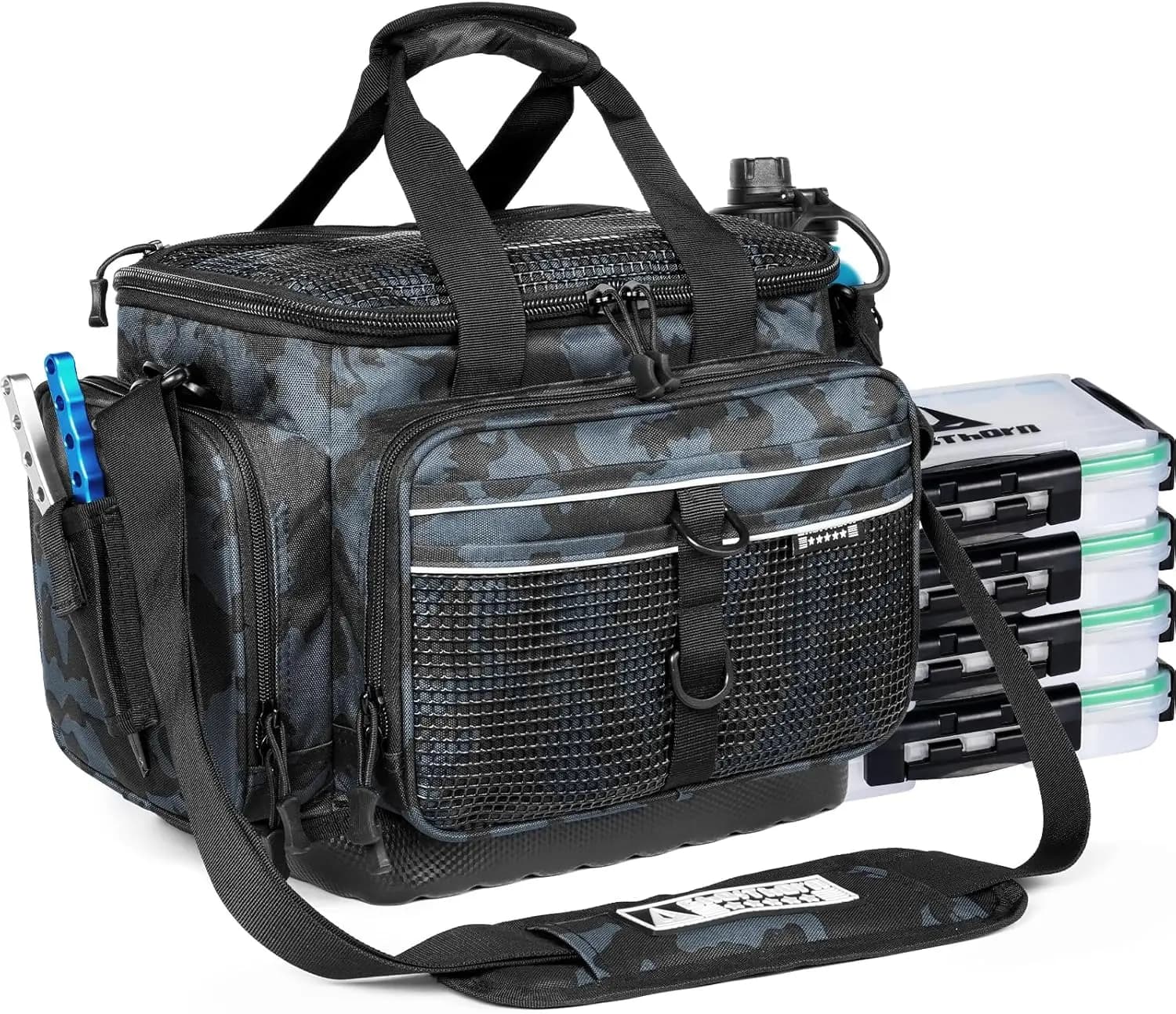 Waterproof Fishing Equipment Box with Removable Dividers, Trays and Accessories Organizer 3600/3700
