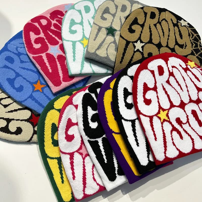 Cappello invernale unisex Y2k Beanie Berretto lavorato a maglia caldo acrilico al 100% per donna e uomo Berretto lavorato a maglia Hip Hop originale
