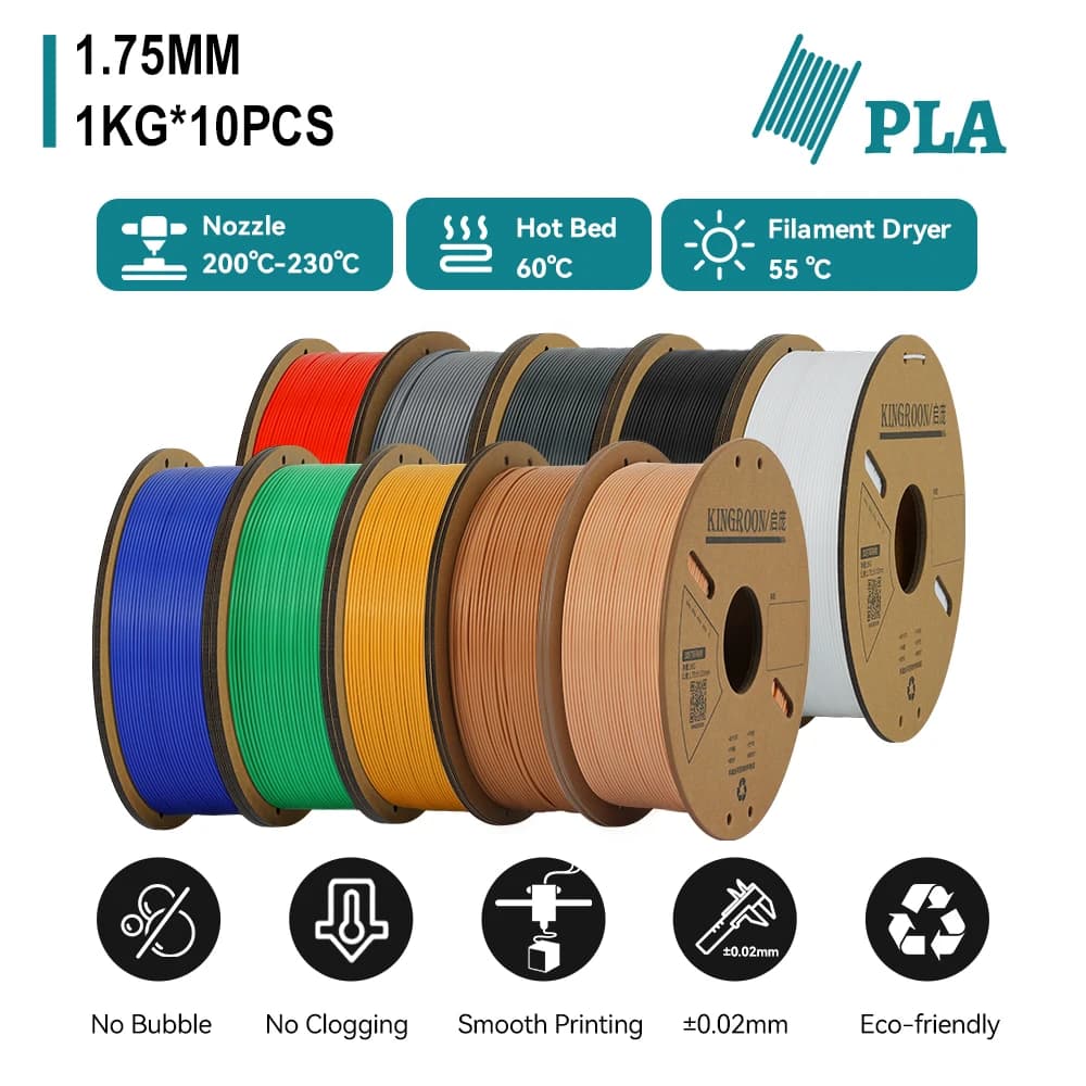 10KG PLA PETG Filamnet 1.75mm 1KG filament 3D printer filament for high speed 3D printer