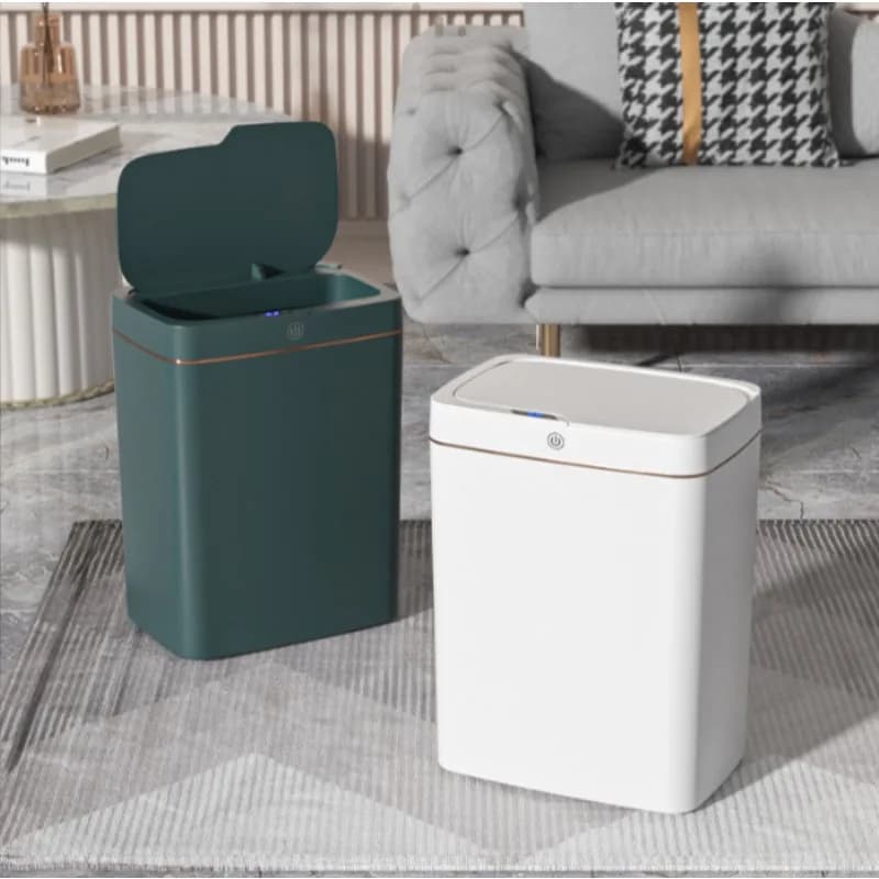 New Arrival Touchless USB Rechargeable Smart Trash Can Suitable for Home Kitchen Office Gap Garbage Bin
