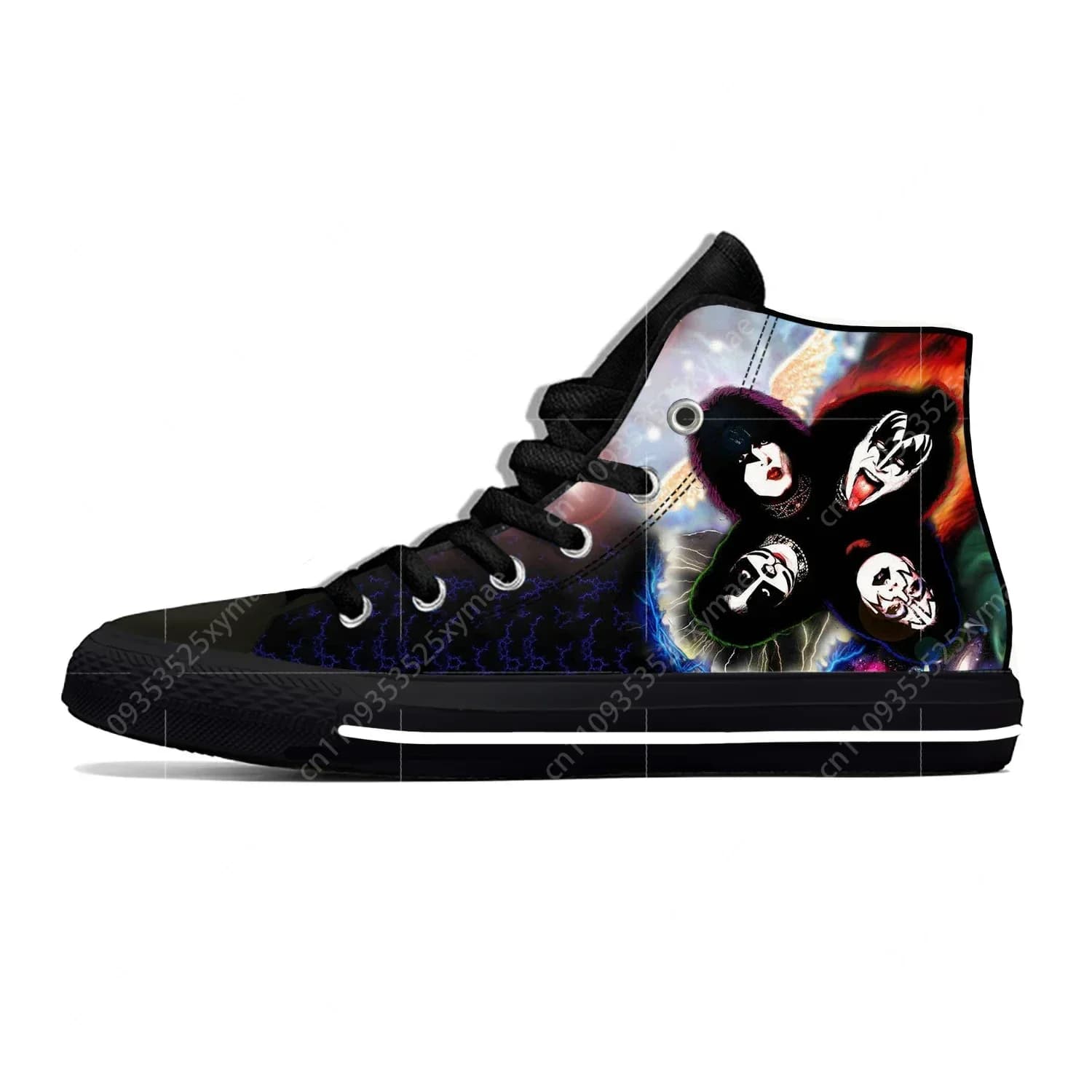 Scarpe Casual alla Moda con Stampa 3D della Band Rock Kiss, Sneakers Leggere e Traspiranti per Uomo e Donna