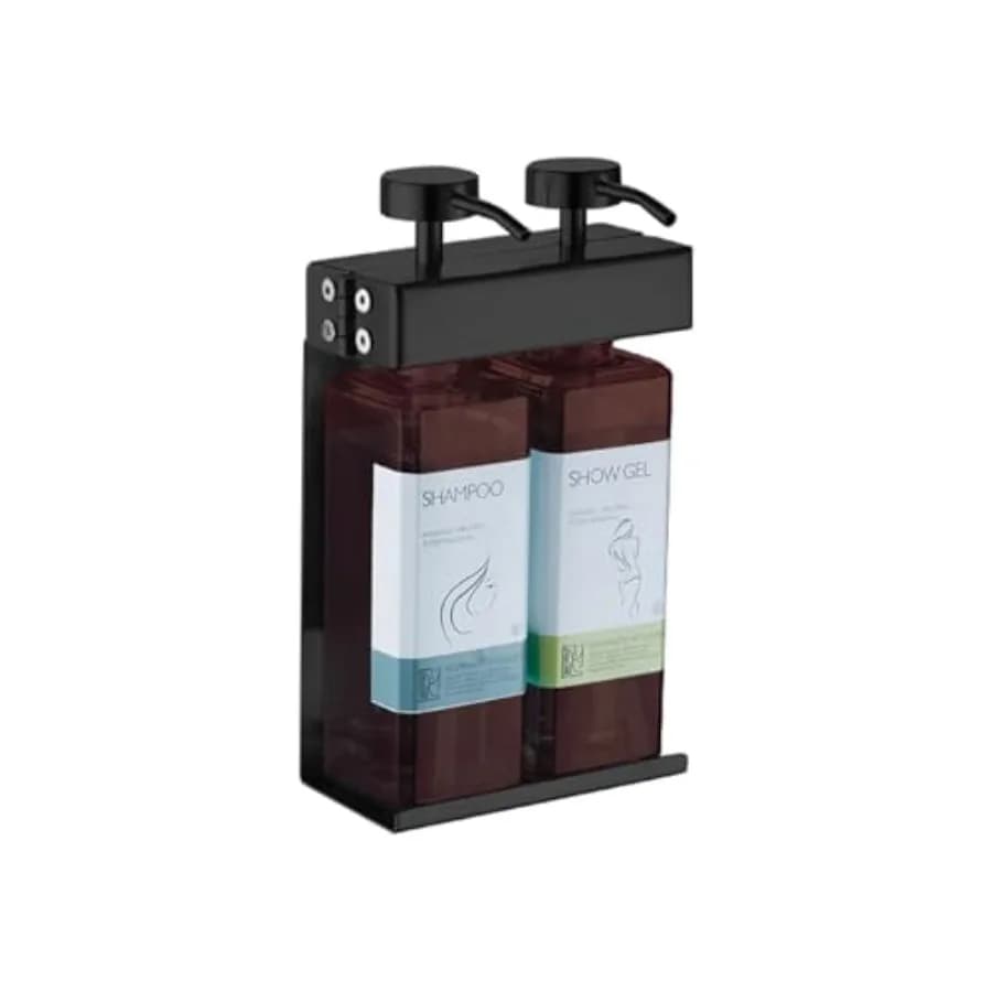 Acciaio inossidabile da parete da 10,15 oz. Dispenser doccia a tre scomparti per sapone, shampoo e balsamo, adatto per il bagno