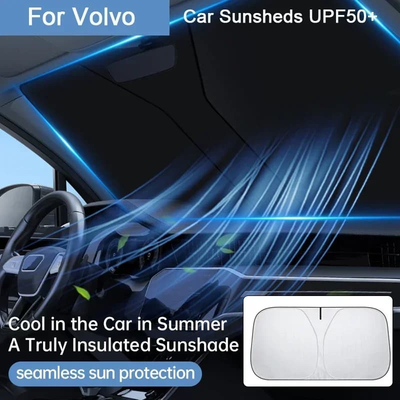 Auto per Volvo EX90 XC90 XC40 XC60 Parabrezza Parasole V60 V90 S60 S90 C30 S40 V40 S80 XC Visiera Parasole Protezione UV Ricambi Auto