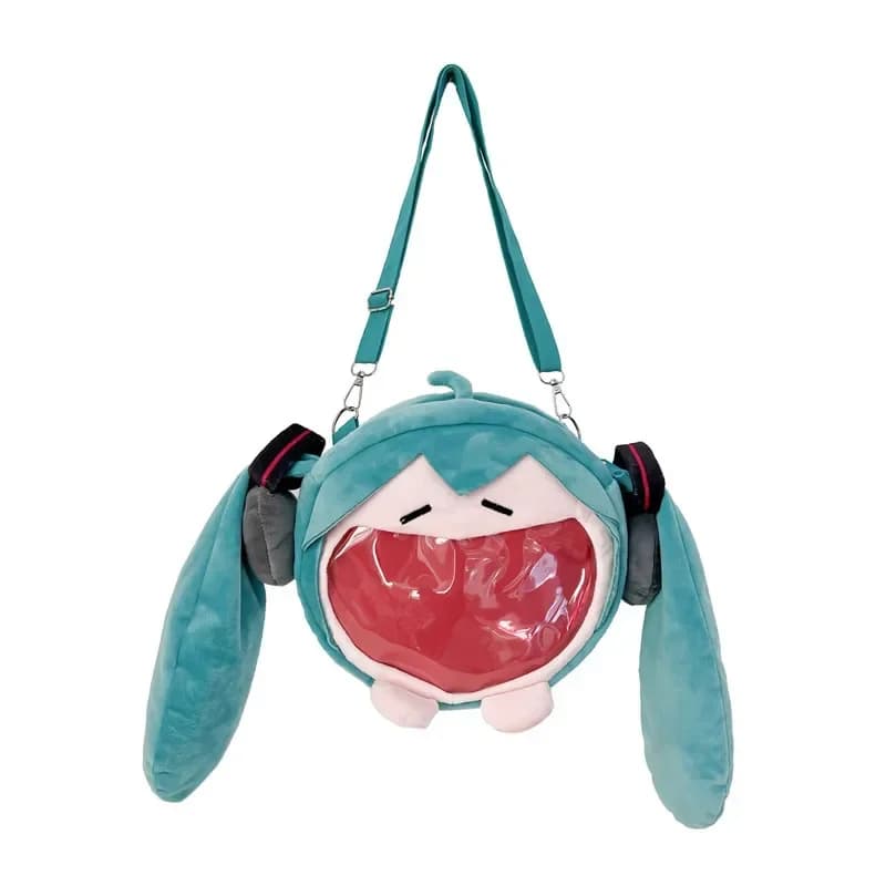 AVAILABLE! Hatsune Miku shoulder bag, anime plush bag, cute Kawaii cartoon backpack, student bag, gifts, toys