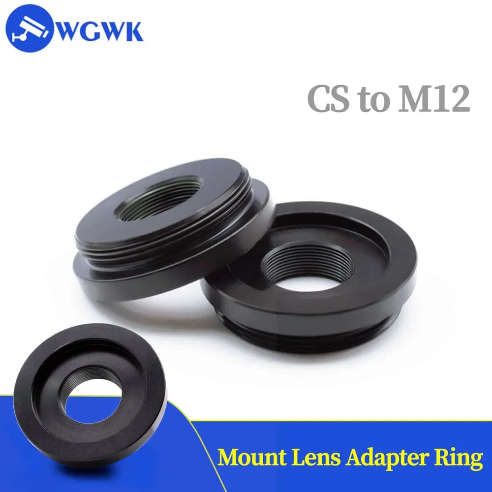 WGWK Meta Lega CS Mount a M12 Mount Convertitore obiettivo Adattatore Anello Convertitore obiettivo fotocamera per CCTV Video Accessori telecamera IP