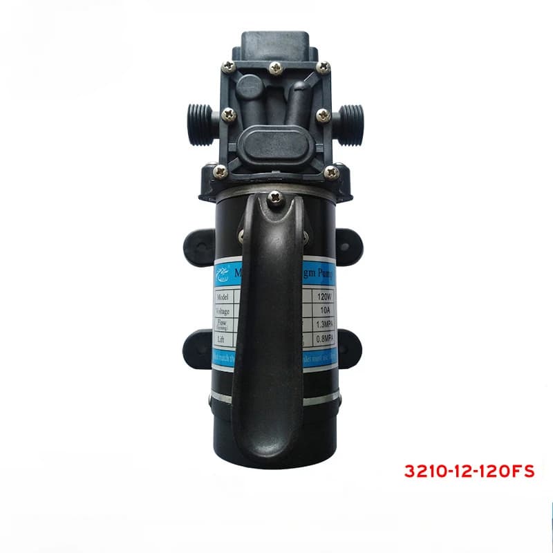 12V 24V 120W 130PSI 10L / Min Acqua a membrana ad alta pressione Pompa autoadescante Spruzzatore Lavaggio auto