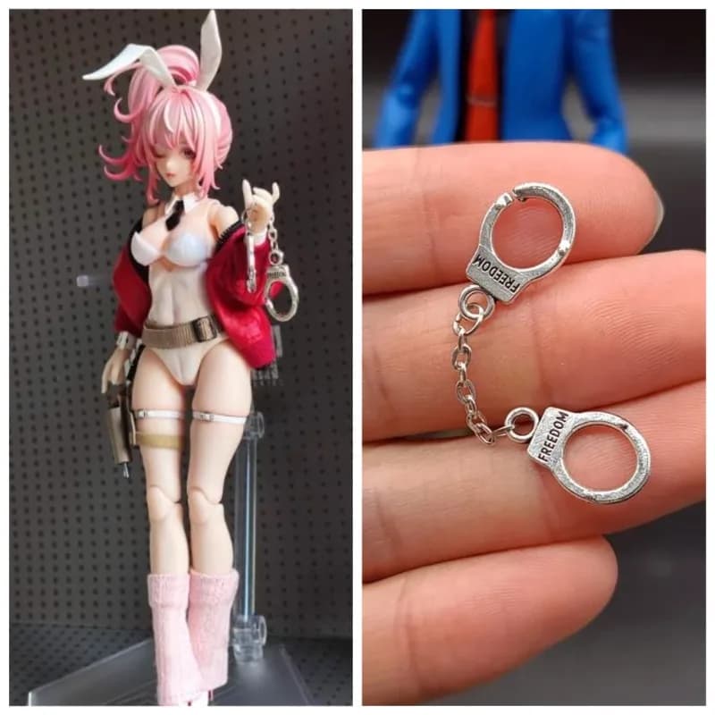 Di alta Qualità 1/12 Bilancia Action Figures Scena Del Corpo Accessori Manette Polsini Del Piede Modello Per 6 "Action Figure Modello