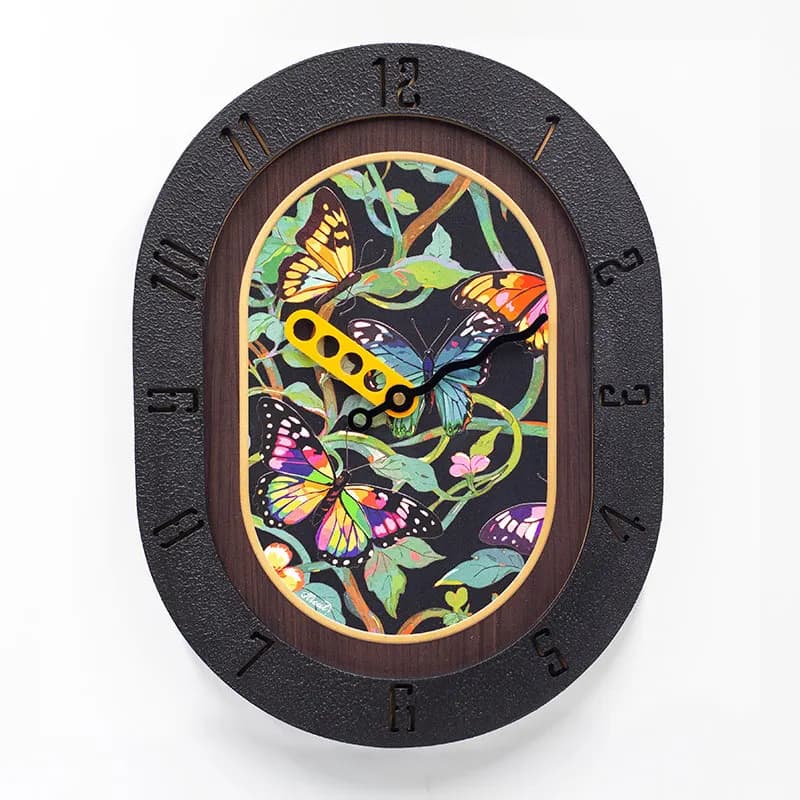 Orologio da parete medievale, orologio da parete silenzioso senza fori per soggiorno