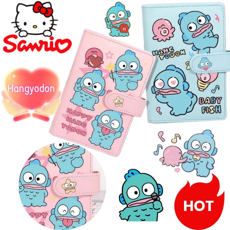 sanrio Hangyodon creativo di alto valore nuovo libro principale a mano notebook cartone animato cartone animato raccoglitore notebook portatile carino diario regalo di compleanno