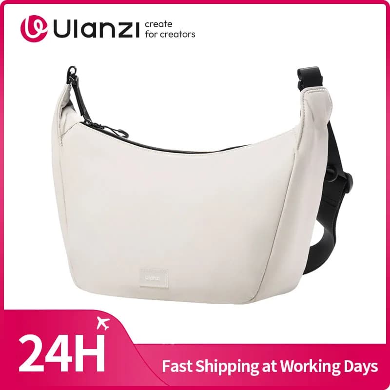 Ulanzi HMN1 lunar shoulder bag White/black shoulder bag Camera travel bag Smartphone Filling light