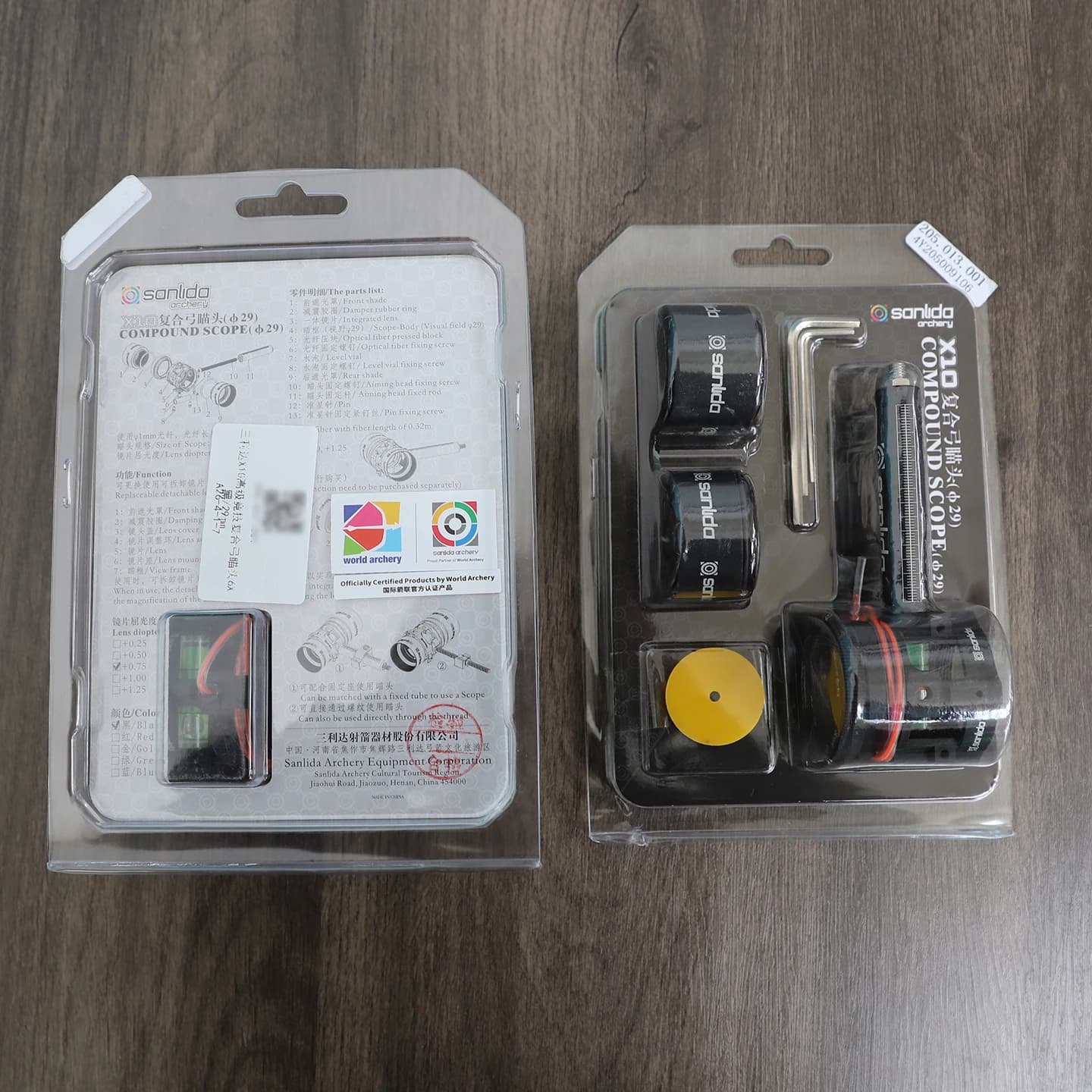 Mirino per Arco Compound SANLIDA X10 con Lente Ingrandente 6X 8X, Accessori Professionali per Tiro con l'Arco, Competizione e Caccia