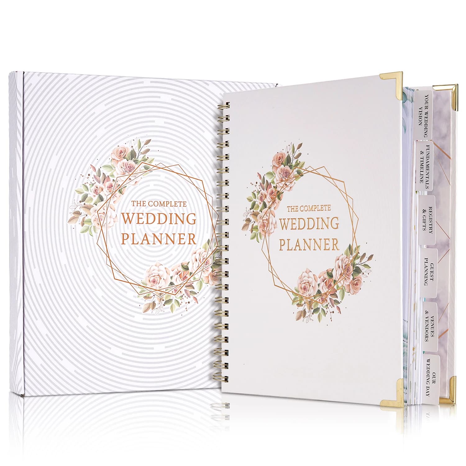 Planner di nozze Pianificazione con copertina rigida Libro da sposa Organizzatore Notebook Blocco note Diario Calendario di fidanzamento Libro Diario Regalo testimone d'amore