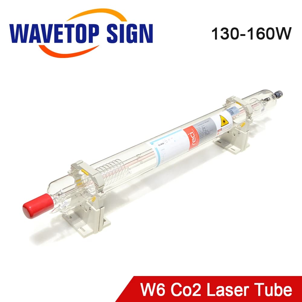 WaveTopSign Tubo Laser CO2 Reci W6 130W-150W 80x1650mm W8 150W-180W 90x1850mm per Macchina per Incisione e Taglio Laser CO2