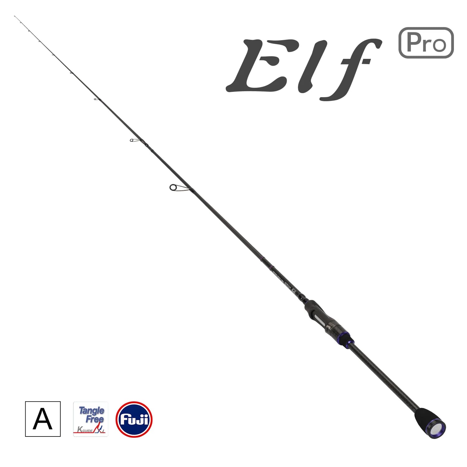 TSURINOYA NEW AJING Fishing Rod ELF PRO 2.26m 752UL F 2 Section Rod Rockfish FUJI Guide Rings Accessories Lure Weight 0.6-7g