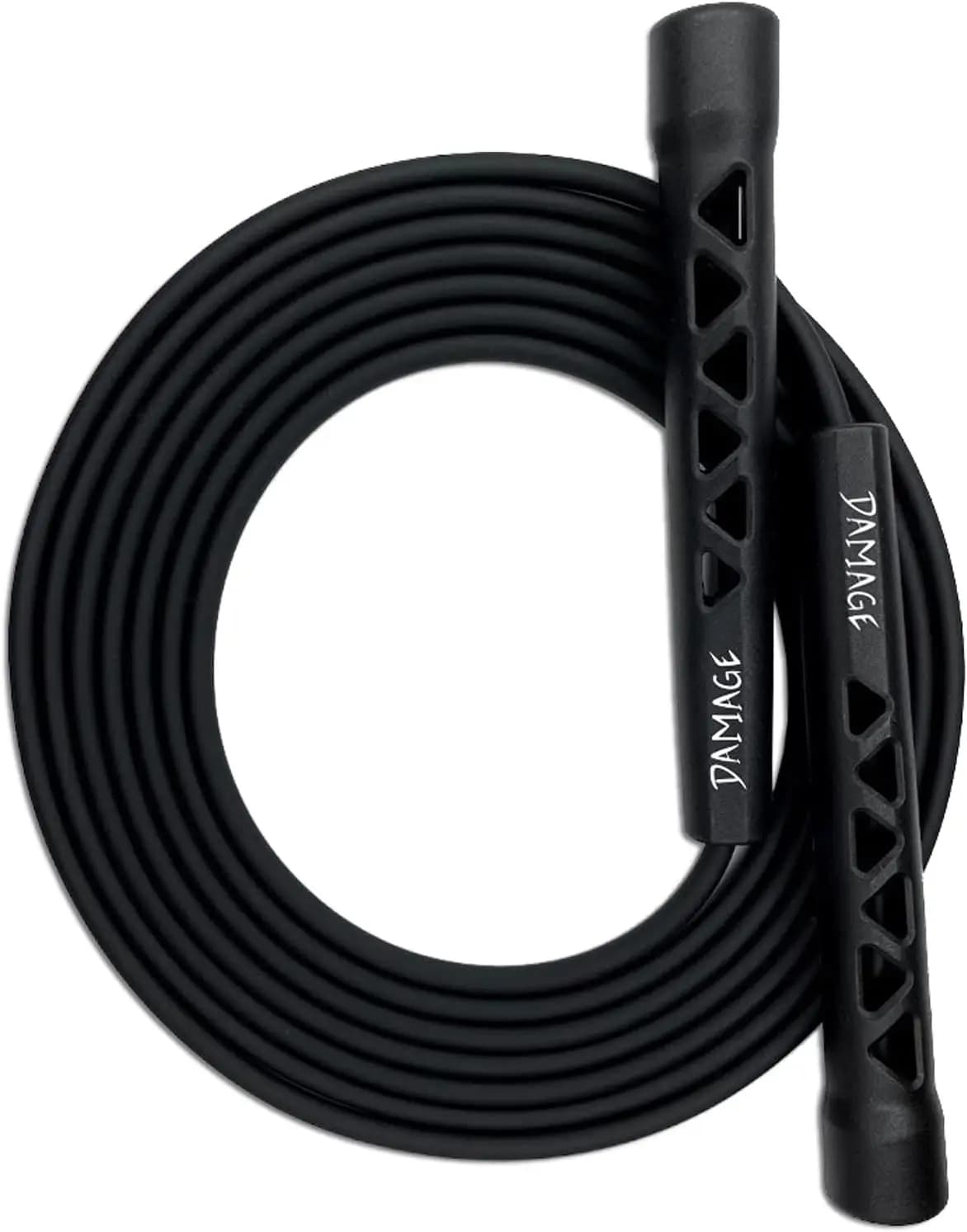 Corda per saltare veloce, in PVC leggero, maniglie antiscivolo, senza grovigli, per boxe e MMA