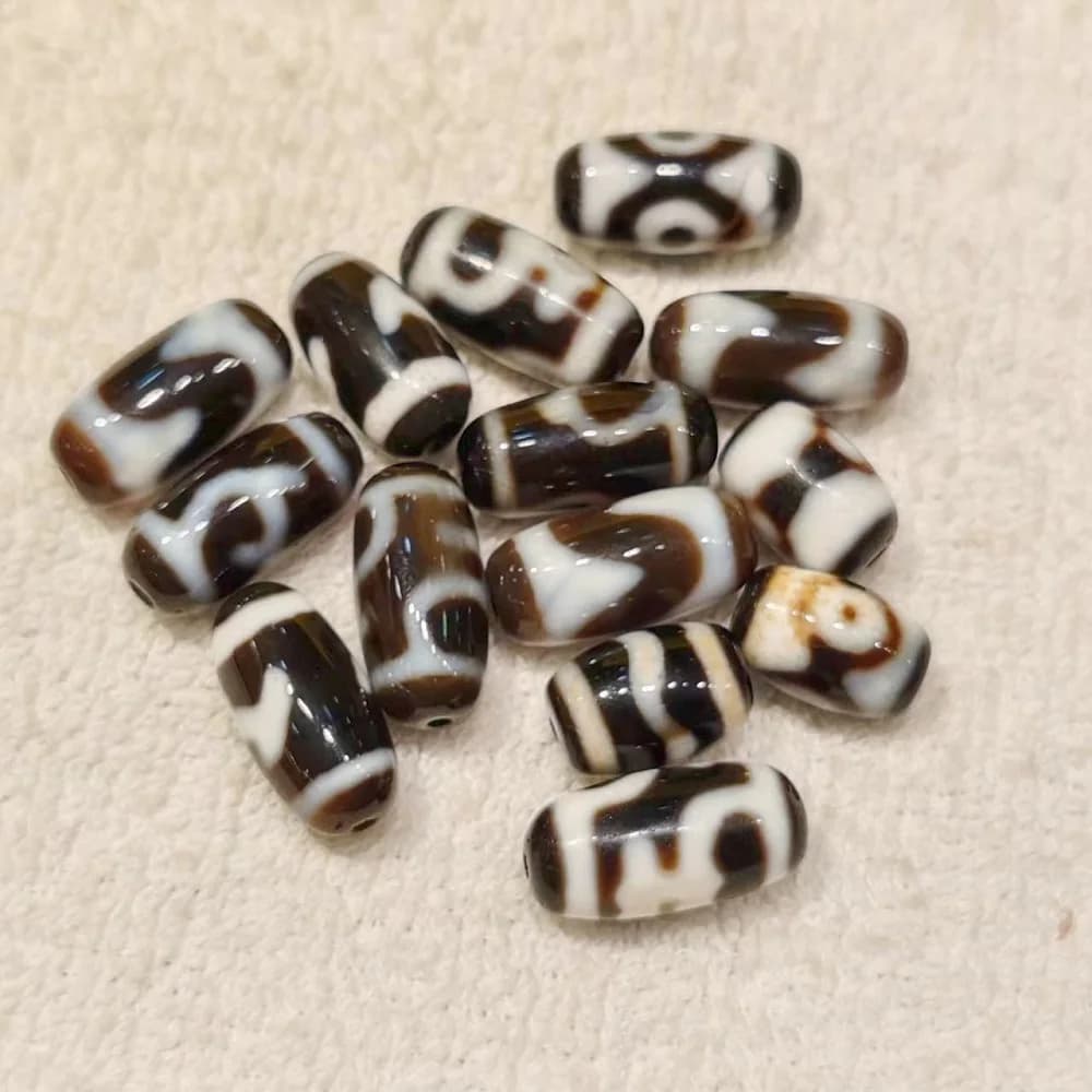 10 pezzi Taigong infiltrazione agata lucida Tianzhu stile etnico collana pendente braccialetto accessori fai da te Dzi