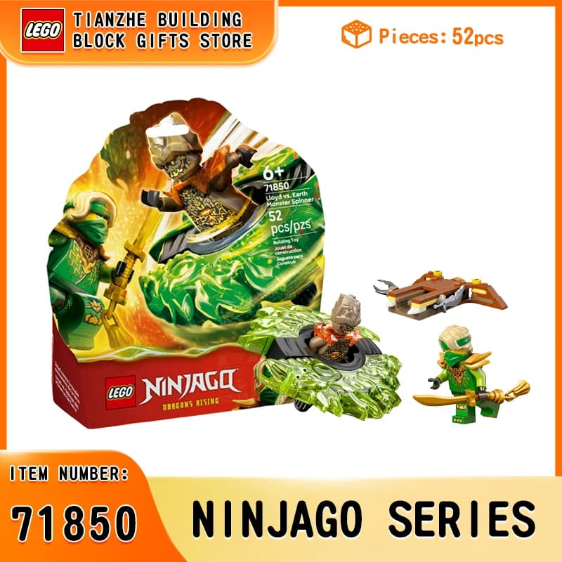 LEGO Ninjago 71850 Lloyd vs. Earth Monster Spinjitzu Spinner – Regalo perfetto per bambini e giocattolo pieno di azione