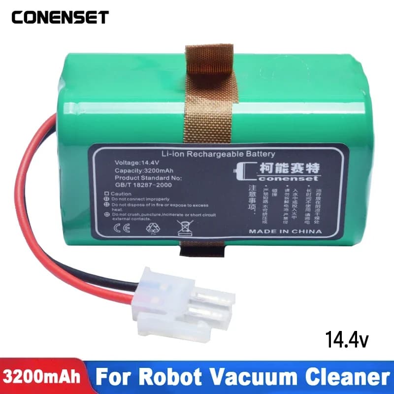 Batteria di ricambio da 14,4 V 3200 mAh per ILIFE A9 A80 Max A7 A4s Pro A4s V7s Plus Robot Aspirapolvere Accessori Parti